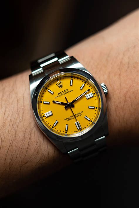 rolex op yellow|rolex op 36 retail price.